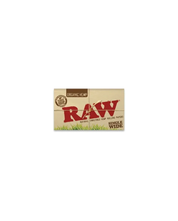 RAW: Organic Hemp Natural Single Wide Rolling Papers